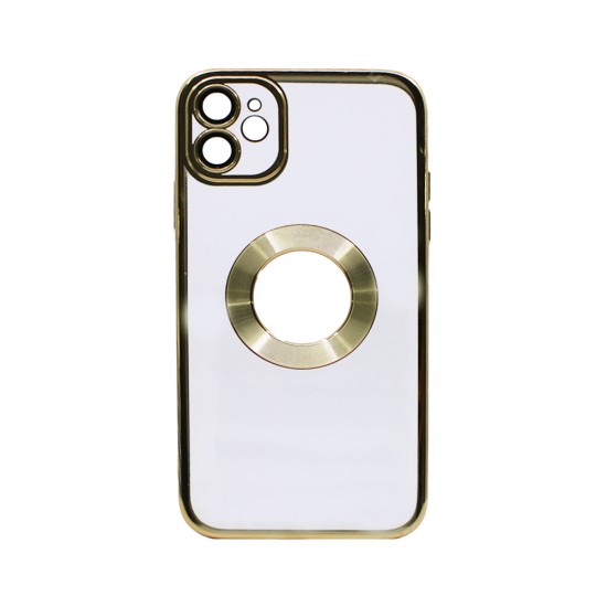 Hard Silicone Case with Camera Protector for Apple iPhone 11 Gold